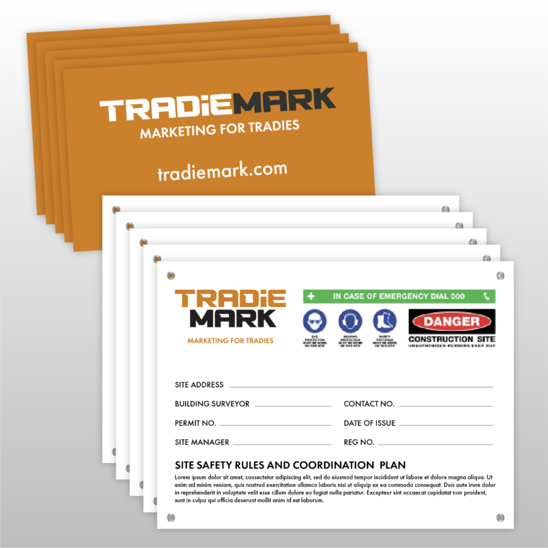 Split Quantity Corflute Signage Combo Sets